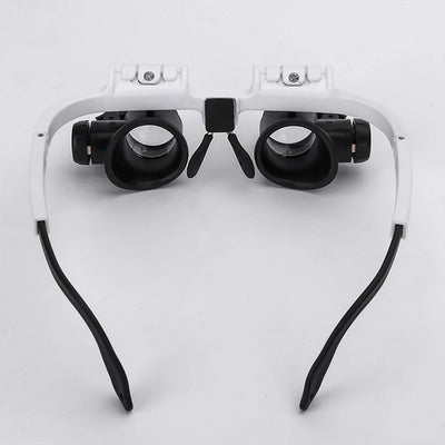 Telescopic Jeweler Magnifier 8X/15X/23X Loupes 2 LED Light Lens Magnifying Glasses for precision work Eyewear Reading Watchmaker