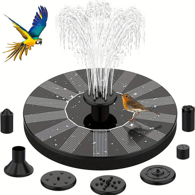 Solar Fountain Pump with Six Nozzles for Garden Decor - Smarsty