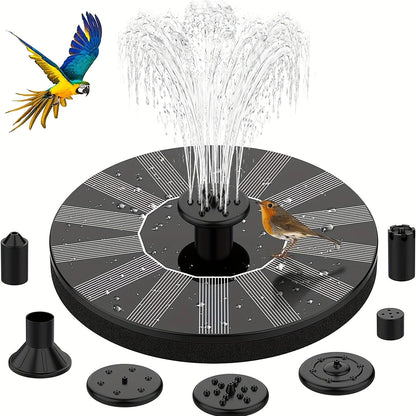 Solar Fountain Pump with Six Nozzles for Garden Decor - Smarsty