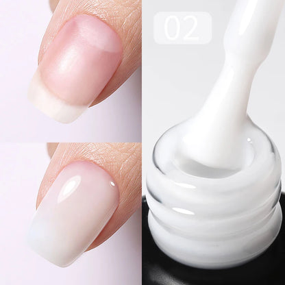 Born Pretty Milky Pink Rubber Base Gel Polish 15ml Self Leveling Formula - Smarsty