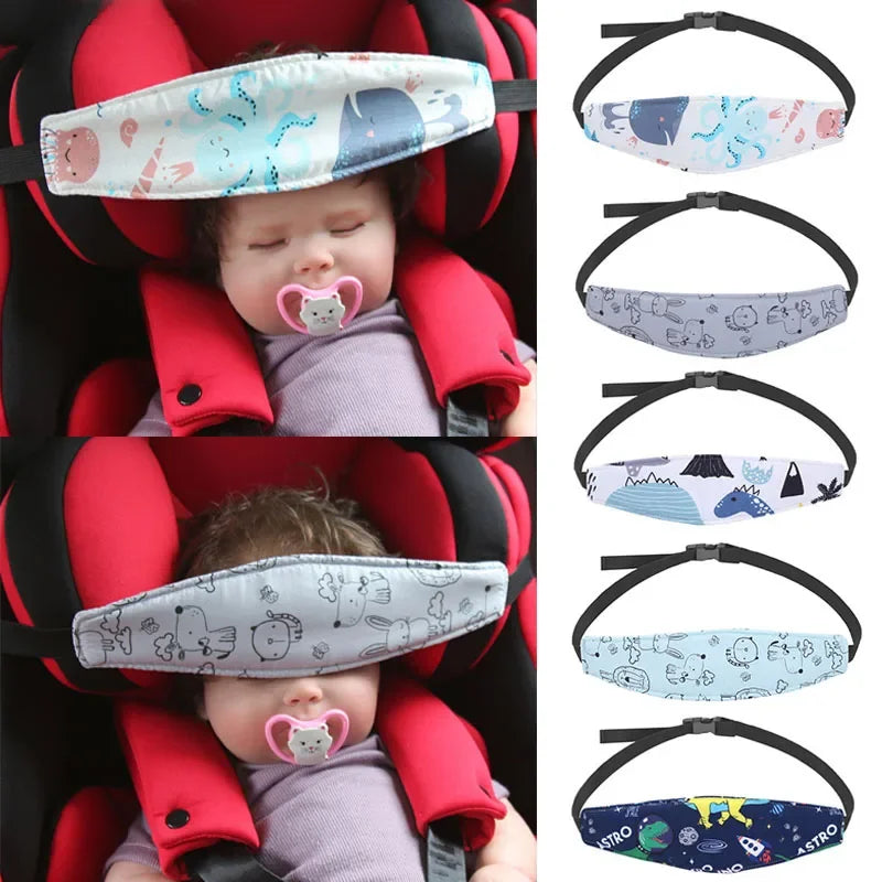 Adjustable Baby Head Support Pillow for Car Seat Travel - Smarsty