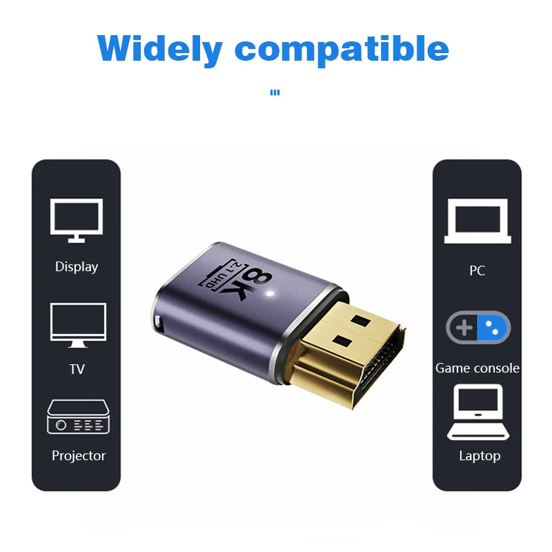 UGOURD HDMI 2.1 Cable Adapter for 8K 60Hz Support - Smarsty