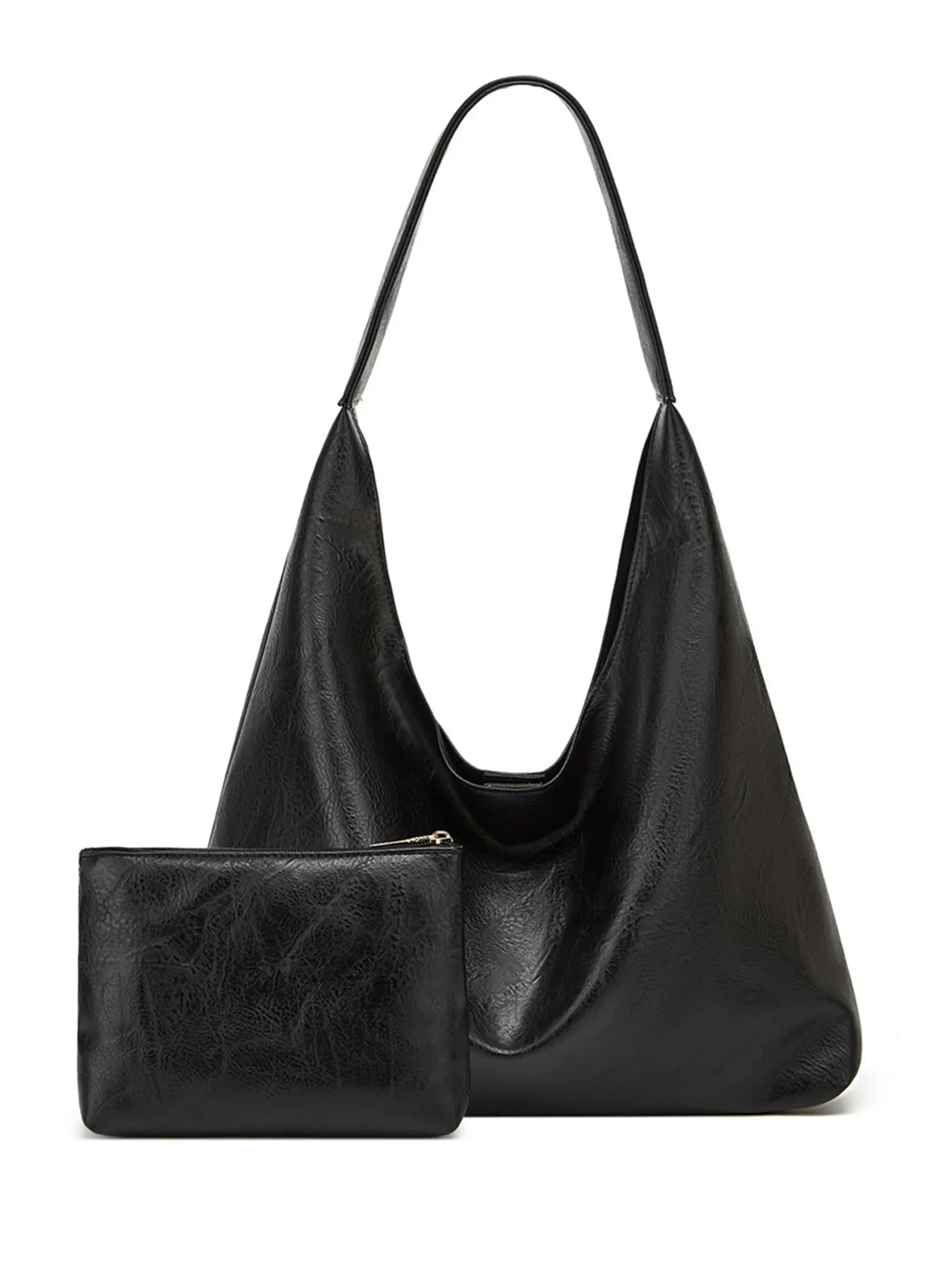 Casual PU Tote Bag For Women Large Capacity Shoulder Bag - Smarsty