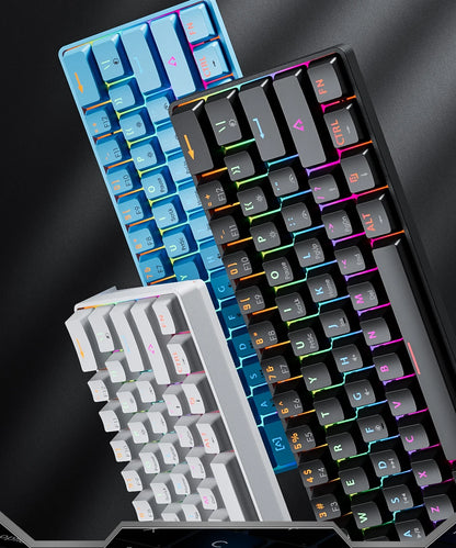 Compact 61Key Esports Mechanical Keyboard Hot Swappable RGB