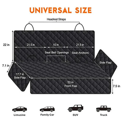 Waterproof Dog Seat Cover For Back Seat Nonslip Protector - Smarsty