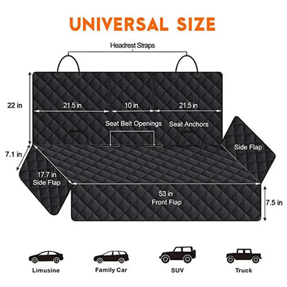 Waterproof Dog Seat Cover For Back Seat Nonslip Protector - Smarsty