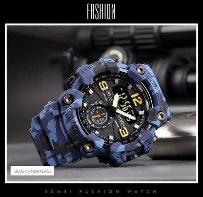 Skmei 1637 Waterproof Sport Wristwatch with Dual Movement - Smarsty