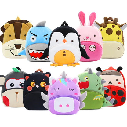 Soft Plush Kids Backpack With Cartoon Animal Design - Smarsty