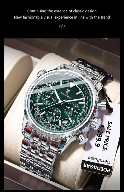 Luxury Men's Waterproof Chronograph Quartz Watch - Smarsty