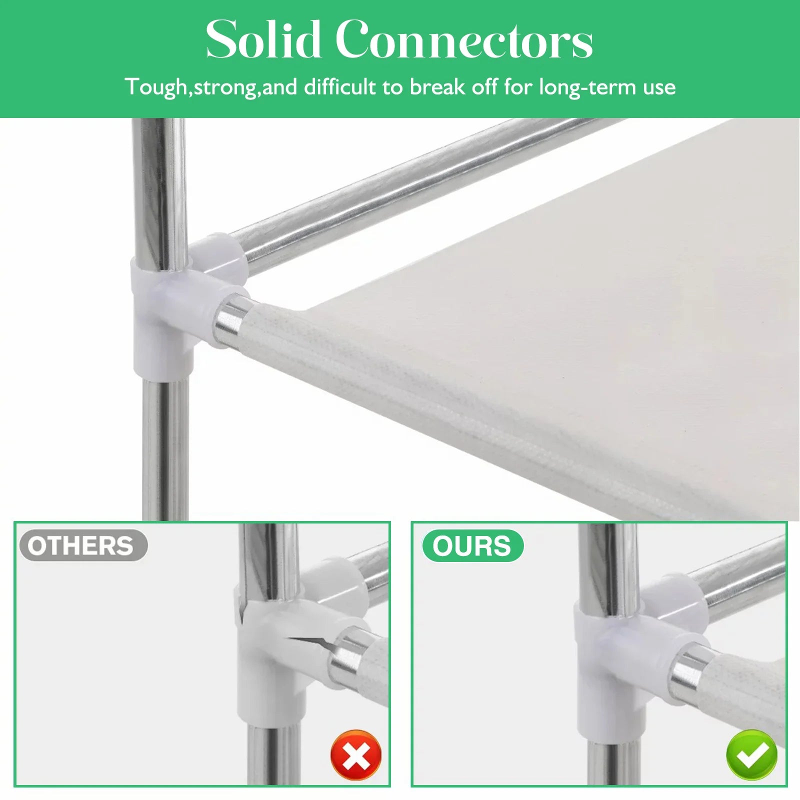 Closet Wardrobe Organizer Storage Rack Portable Clothes Shoe Clothing Shelf Dustproof Non-woven Fabric Quick and Easy to Assembl