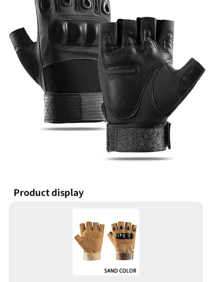 Half Finger Tactical Hunting Gloves Anti Skid Breathable - Smarsty