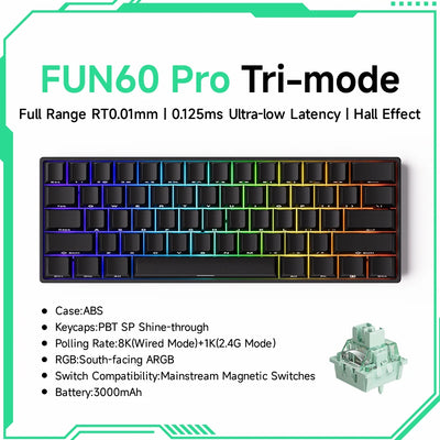 Mechanical Keyboard 60 Percent With Magnetic Switch ARGB - Smarsty