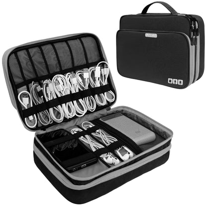 Multi Layer Electronic Accessories Organizer for Travel - Smarsty