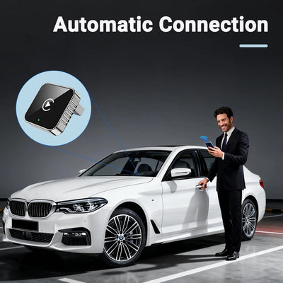 New Super Mini Carplay AI Box Wired to Wireless CarPlay/Android Auto 2in1 Box 5GHz WiFi5 for 99% Original Wired CarPlay/Auto Car - Smarsty