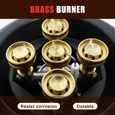 BRS-201A Portable Camping Gas Stove 16000W High Pressured Propane Butane Gas Burner Outdoor Emergency Stove with Piezo Ignition by Smarsty