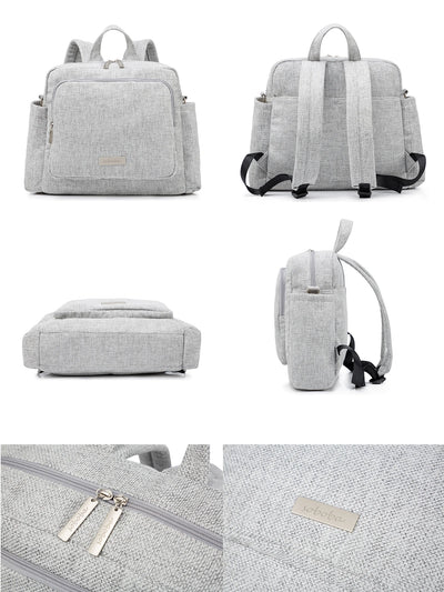 Soboba 2023 New Diaper Bags for Mother Waterproof Large Capacity Solid Polyester Diaper Backpacks Travel Bag for Newborn Baby by Smarsty