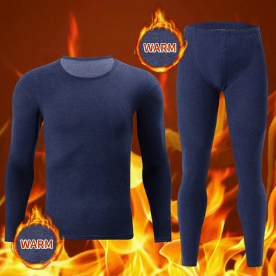 2/4 Pcs Men's Solid Color Simple Autumn And Winter Thermal Underwear Comfortable And Casual Bottoming Underwear Teenagers Pajama - Smarsty