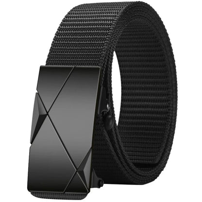 Mens Luxury Automatic Buckle Canvas Belt for Jeans - Smarsty