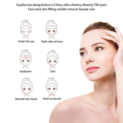 Natural Stone Gua Sha Tool for Firm Skin Care - Smarsty