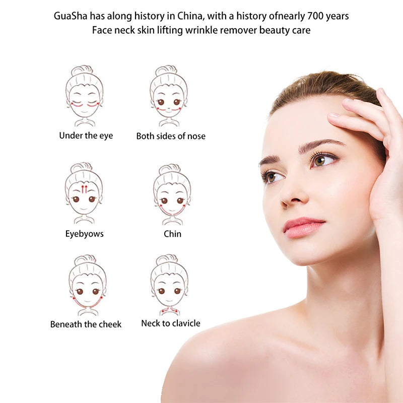 Natural Stone Gua Sha Tool for Firm Skin Care - Smarsty