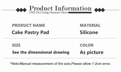 FAIS DU Non-Stick Cake Turntable with Silicone Mat - Smarsty
