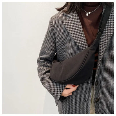 Soft Nylon Crossbody Bag For Women With Laptop Compartment - Smarsty