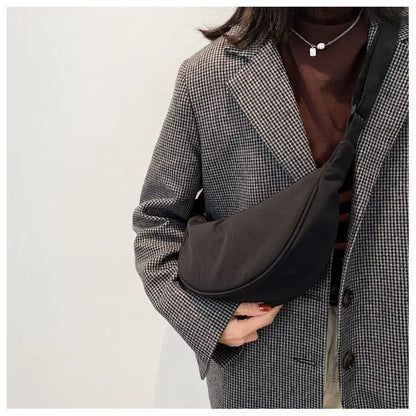 Soft Nylon Crossbody Bag For Women With Laptop Compartment - Smarsty