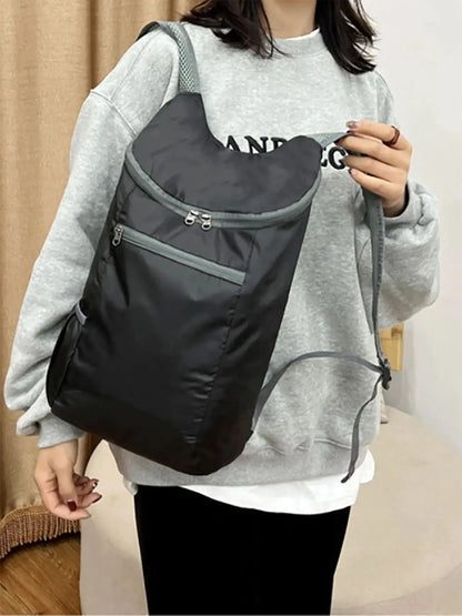1pc Weekend Travel Bag, Foldable Waterproof Tear-resistant Lightweight Backpack, Large Capacity Travel Business Backpack, Sports - Smarsty