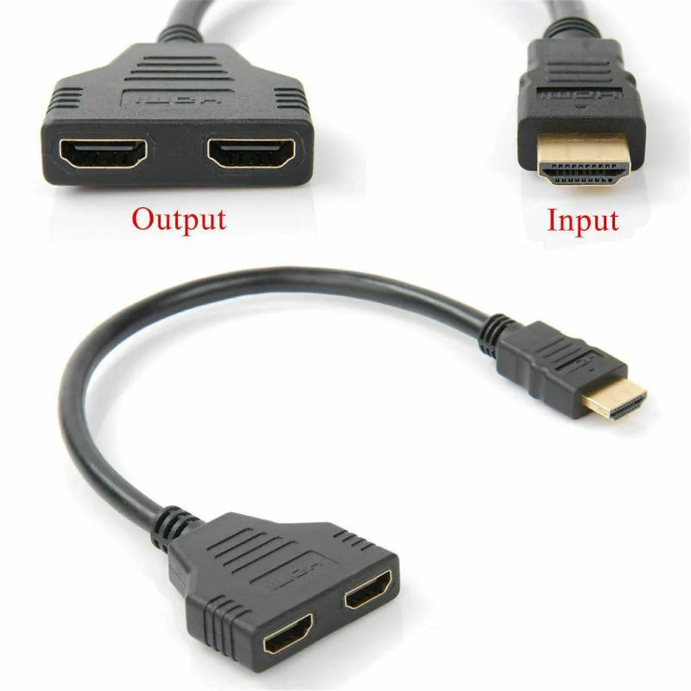 HD 1080P HDMI Splitter Dual Port Adapter for TV - Smarsty