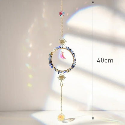 Hanging Crystal Pendant Suncatcher Wind Chimes for Home Decor - Smarsty