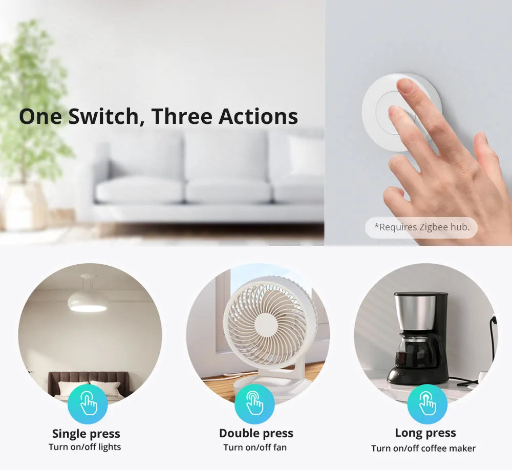 Zigbee Wireless Switch for Smart Home Automation - Smarsty