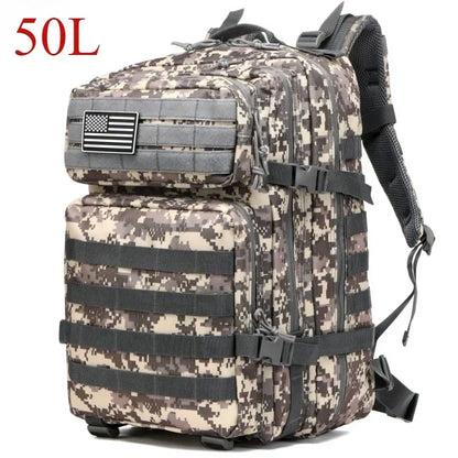 25L/50L Tactical Backpack Molle Bag Outdoor Bags Backpack for Hiking Camping Trekking Hunting Fishing GYM Bags Backpacks - Smarsty
