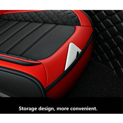 Easy Clean Faux Leather Car Seat Cover Universal Fit - Smarsty