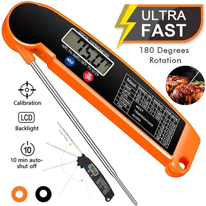 Foldable Digital Food Thermometer for Perfect Cooking - Smarsty