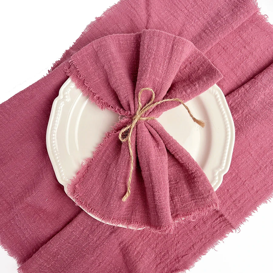 Reusable Cotton Wedding Napkins for Rustic Table Decor - Smarsty