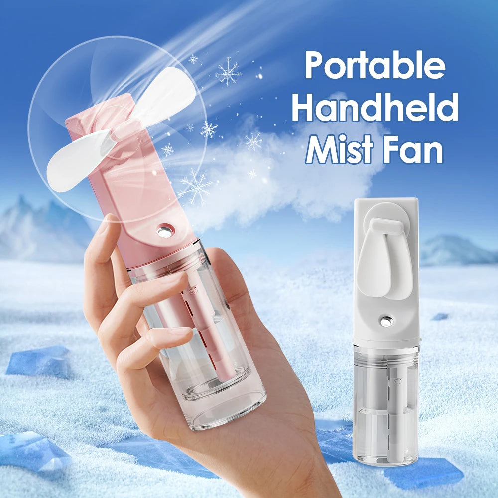 Portable Mini Handheld Humidifier Fan with Mist - Smarsty