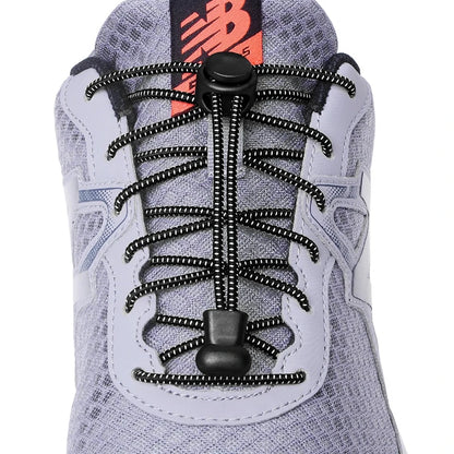 1 Pair round Elastic Shoelaces No-Tie Stretching Locking Lazy Laces for Various Shoe Accessories Suitable for All Sizes - Smarsty