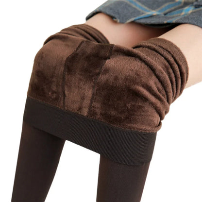 Winter Leggings For Women Warm Leggins Solid Color Velvet Leggins High Waist Leggings Stretchy Leggings dropshipping - Smarsty