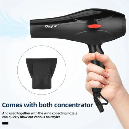 CkeyiN 1600W Hair Dryer with Negative Ion Technology - Smarsty