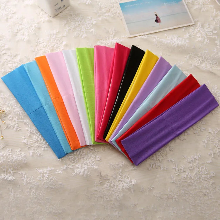 Stretchy Sports Yoga Headband Comfortable Breathable Cotton - Smarsty
