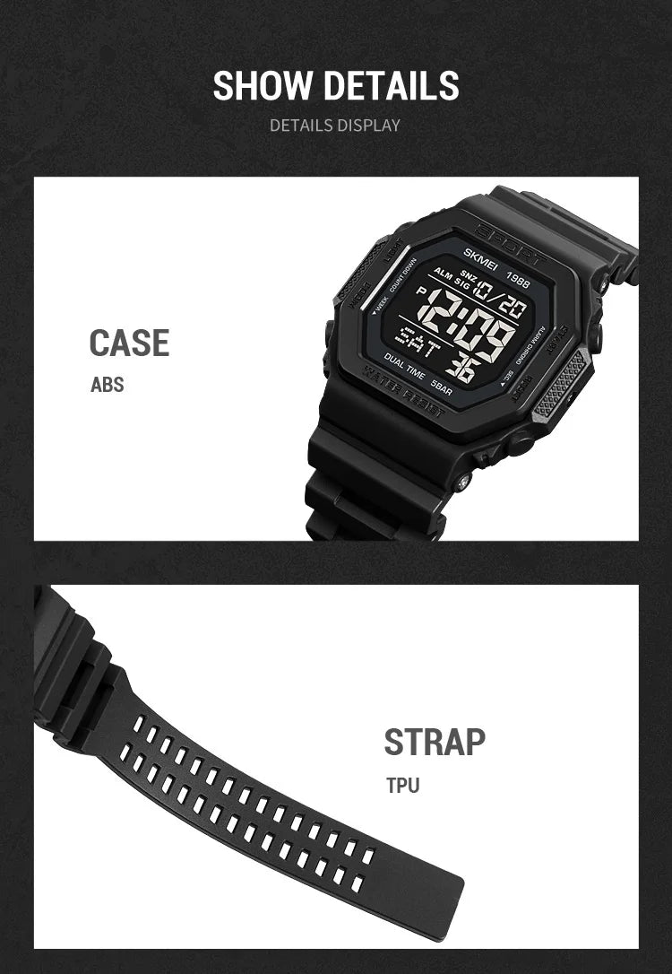 SKMEI Military Countdown Chrono Watch for Men - Smarsty