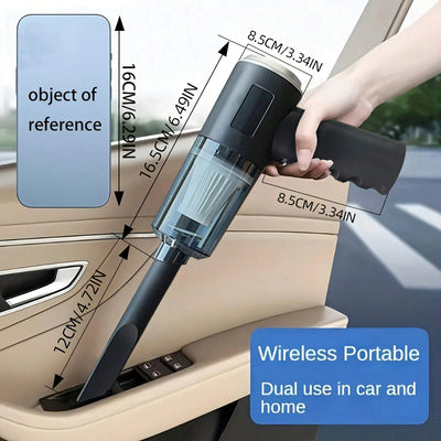 3 In 1 Integrated Suction And Blowing Vacuum Combination Vacuum Cleaner USB Charging Small Car Household Vacuum Cleaner - Smarsty