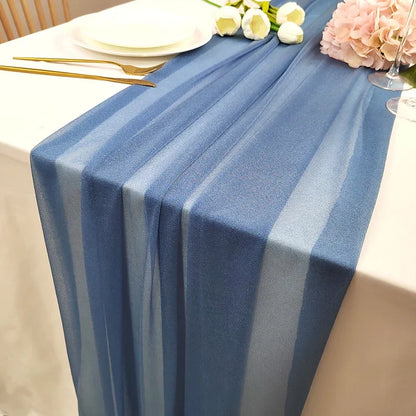 Chiffon Table Runner for Elegant Wedding and Party Decor - Smarsty