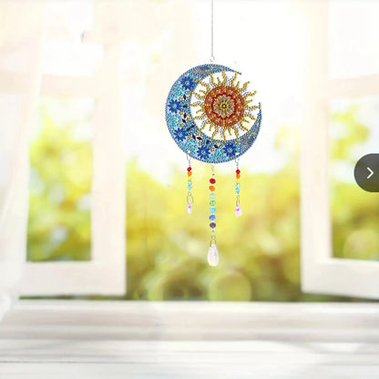 Acrylic Double-Sided Crystal Diamond Painting Wind Chimes - Smarsty