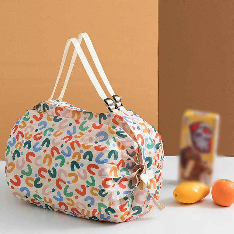 Foldable Waterproof Shopping Bag Portable Travel Tote - Smarsty