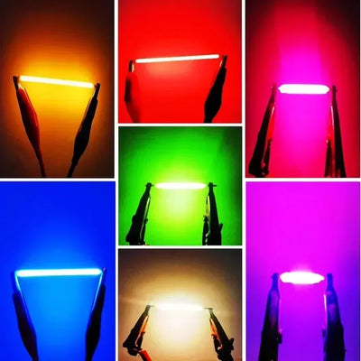 5~100PCS Per Box 3V 38mm LED Filament Multicolour COB Edison Bulb Lamp Incandescent Light Diodes Accessories Holiday Lighting - Smarsty