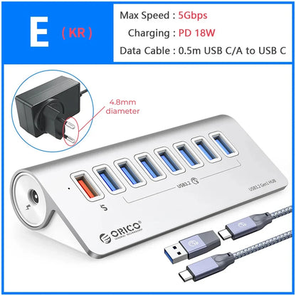 High Performance USB Docking Station With 10Gbps Hub