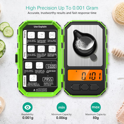 Mini Digital Pocket Scale for Jewelry Precision 0.001g Accuracy - Smarsty