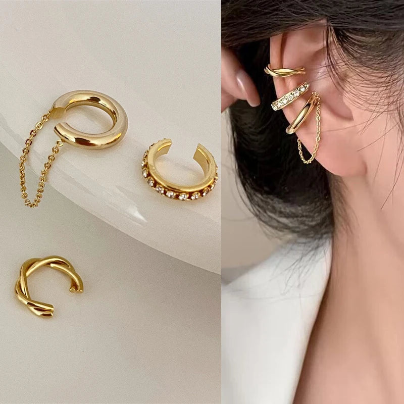 Luxury Crystal Butterfly Clip Earrings for Stylish Women - Smarsty