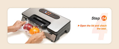 SucceBuy 90Kpa 130W Vacuum Sealer Food Packaging Machine with Free 10pcs Vacuum bags for Household Kitchen Vacuum Food Sealing - Smarsty